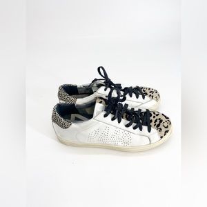 P448 John Leopard  & Cheetah Sneakers Sz 41